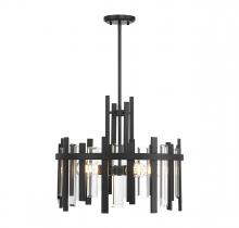 Lighting One US V6-L7-3001-4-89 - Guillford 4-Light Pendant in Matte Black