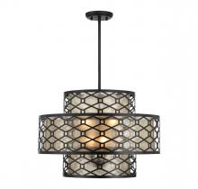 Lighting One US V6-L7-6103-4-89 - Mannheim 4-Light Pendant in Matte Black