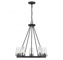 Lighting One US V6-L1-2320-5-89 - Dimond 5-Light Chandelier in Matte Black