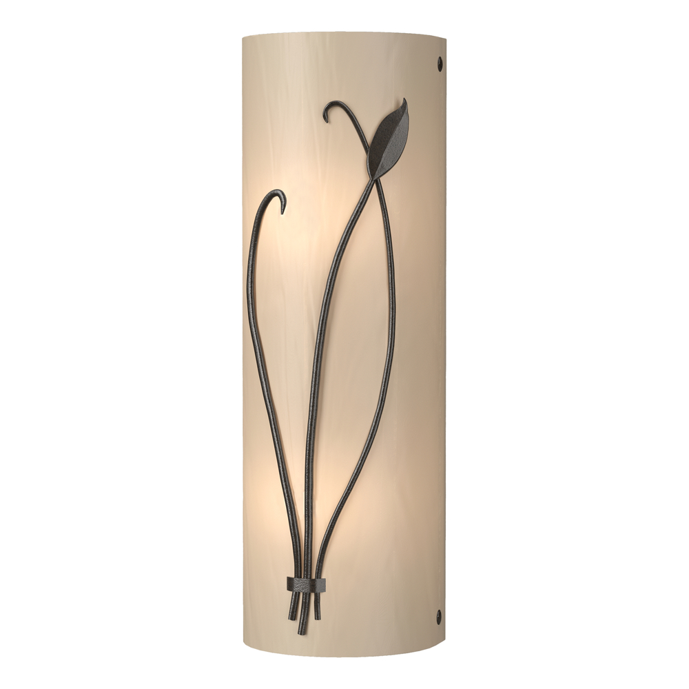 Forged Leaf and Stem Sconce