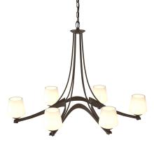 Hubbardton Forge 104106-SKT-05-GG0236 - Oval Ribbon 6 Arm Chandelier