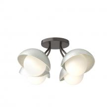 Hubbardton Forge 121375-SKT-14-82-GG0711 - Brooklyn 4-Light Single Shade Semi-Flush