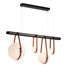 Hubbardton Forge 131043-LED-STND-10-24-LC-WB-GG0702 - Derby Linear 4-Light LED Pendant