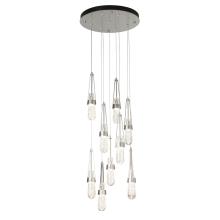 Hubbardton Forge 131100-SKT-STND-85-YJ0434 - Link 9-Light Blown Glass Pendant