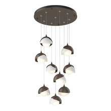 Hubbardton Forge 131105-SKT-STND-05-02-GG0711 - Brooklyn 9-Light Double Shade Pendant