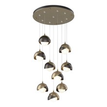 Hubbardton Forge 131105-SKT-STND-84-14-GG0711 - Brooklyn 9-Light Double Shade Pendant