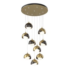 Hubbardton Forge 131105-SKT-STND-86-14-GG0711 - Brooklyn 9-Light Double Shade Pendant