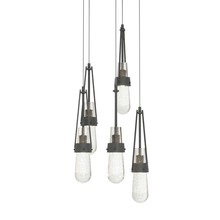 Hubbardton Forge 131120-SKT-LONG-20-YG0434 - Link 5-Light Blown Glass Pendant