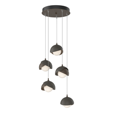 Hubbardton Forge 131125-SKT-STND-05-07-GG0711 - Brooklyn 5-Light Double Shade Pendant