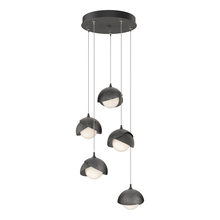 Hubbardton Forge 131125-SKT-STND-20-89-GG0711 - Brooklyn 5-Light Double Shade Pendant