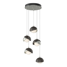 Hubbardton Forge 131125-SKT-STND-85-14-GG0711 - Brooklyn 5-Light Double Shade Pendant