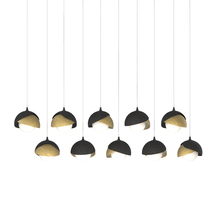 Hubbardton Forge 131205-SKT-LONG-10-86-GG0711 - Brooklyn 10-Light Double Shade Pendant