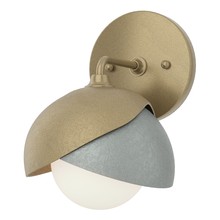 Hubbardton Forge 201374-SKT-84-82-GG0711 - Brooklyn 1-Light Double Shade Bath Sconce