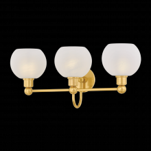 Mitzi by Hudson Valley Lighting H1019303-AGB - Jerica Bath And Vanity