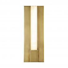 Alora Lighting WV322114VBAR - Kismet 14-in Vintage Brass/Alabaster LED Wall/Vanity