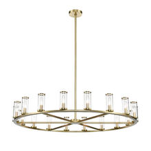 Alora Lighting CH309018NBCG - Revolve Clear Glass/Natural Brass 18 Lights Chandeliers