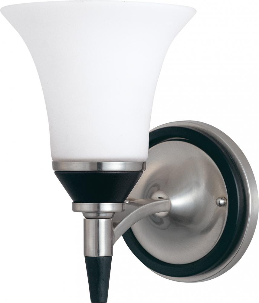 Keen ES; 1 Light; Vanity with Satin White Glass; Lamp Included