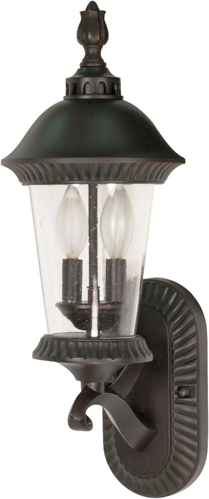 Clarion - 3 Light - 20" - Wall Lantern - Arm Up w/ Clear Seed Glass