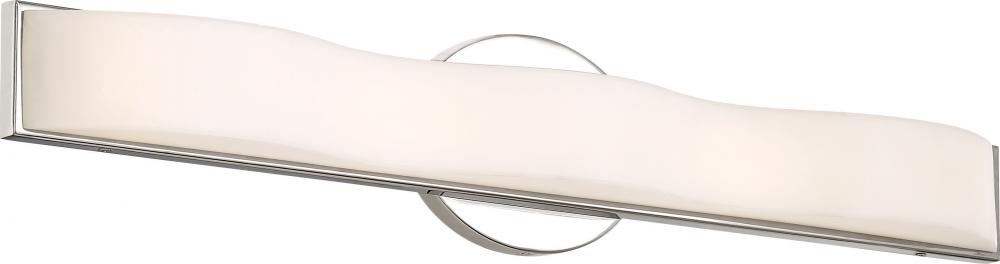 Surf - 25" LED Vanity with White Acrylic Diffuser - Polished Nickel Finish