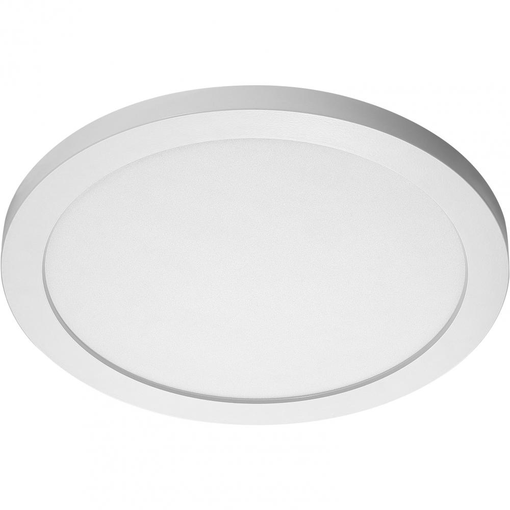 Blink Plus - 26W- 15" Surface Mount LED - 3000K- Round Shape - White Finish - 120-277V