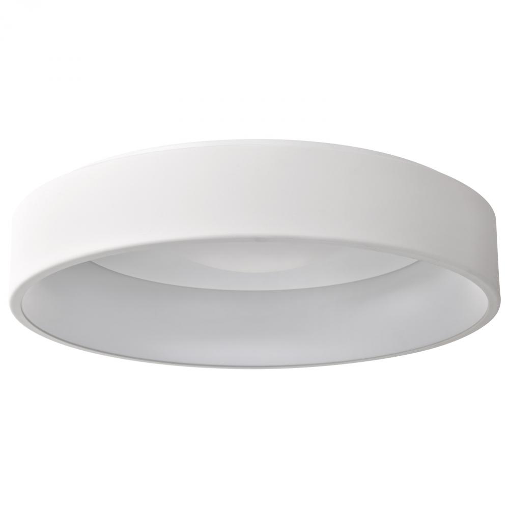 Orbit; 30 Watt LED Flush Mount; White Finish