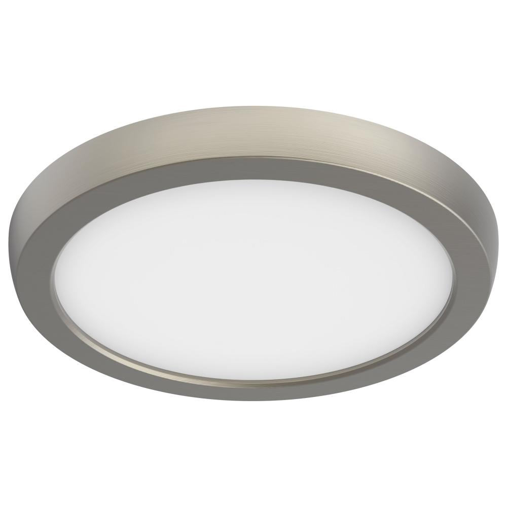 Blink Pro - 11W; 7in; LED Fixture; CCT Selectable; Round Shape; Brushed Nickel Finish; 120V