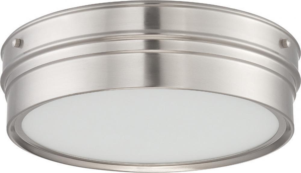 Ben - LED Flush Fixture with Satin White Glass