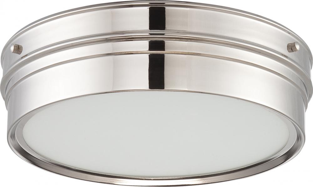 Ben - LED Flush Fixture with Satin White Glass