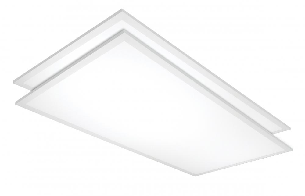 LED Flat Panel Fixture; 50 Watt; 2ft x 4ft; 3500K; 2-Pack