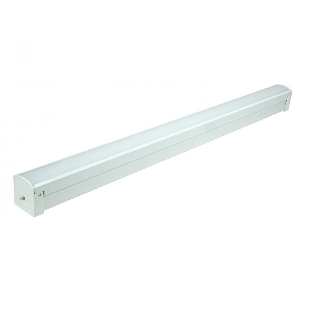 LED 2 ft.- Connectable Strip - 24W - 4000K - White Finish - 120V