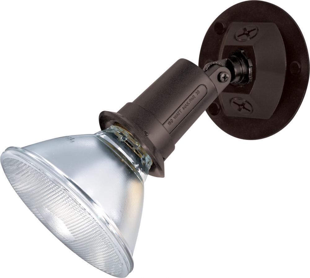 1 Light - 5" Flood Light- PAR38 with Adjustable Swivel - Bronze Finish