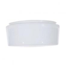 Nuvo 50/336 - 10 Inch White Drum Glass Shade; 10-5/8 inch Diameter; 9-7/8 inch Fitter; 4-3/16 inch Height; Sprayed