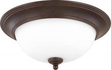 Nuvo 60/1786 - Glenwood; 3 Light; 15 in.; Flush Dome with Satin White Glass