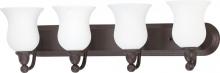 Nuvo 60/1795 - Glenwood; 4 Light; Vanity with Satin White Glass