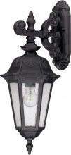 Nuvo 60/2034 - 1-Light Medium Outdoor Wall Lantern (Arm Down) in Satin Iron Ore Finish and Seeded Mist Glass