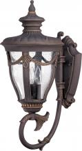 Nuvo 60/2041 - 3-Light Large Outdoor Wall Lantern (Arm Up) in Belgium Bronze Finish and Clear Seeded Glass