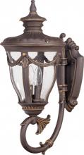 Nuvo 60/2043 - 2-Light Medium Outdoor Wall Lantern (Arm Up) in Belgium Bronze Finish and Clear Seeded Glass