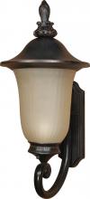 Nuvo 60/2507 - 1-Light Large Outdoor Wall Lantern (Arm Up) with Photocell in Old Penny Bronze Finish and (1) 23W