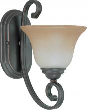 Nuvo 60/2755 - 1-Light Vanity Fixture in Sudbury Bronze Finish with Champagne Linen Glass