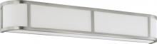 Nuvo 60/3804 - 4-Light Wall Sconce in Brushed Nickel Finish with White Satin Glass and (4) 13W GU24 Lamps Included