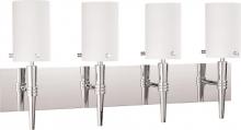 Nuvo 60/3869 - Jet ES - 4 Light Wall Vanity w/ Satin White Glass - (4) 13w GU24 Lamps Included