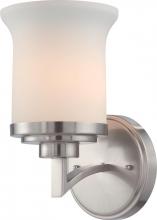 Nuvo 60/4101 - 1-Light Vanity Light Fixture in Brushed Nickel Finish with White Satin Glass