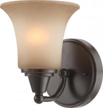 Nuvo 60/4161 - 1-Light Vanity Fixture in Vintage Bronze Finish with Auburn Beige Glass