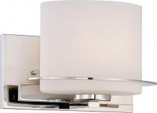 Nuvo 60/5101 - Loren - 1 Light Vanity with Oval Frosted Glass - Polished Nickel Finish