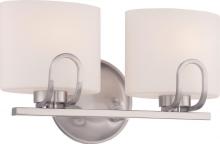 Nuvo 60/5292 - 2-Light Vanity Light Fixture in Brushed Nickel Finish with Etched Opal Glass