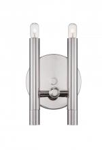 Nuvo 60/5341 - 2-Light Wall Light Fixture in Polished Nickel Finish with Vintage Light Bulbs