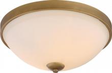 Nuvo 60/5814 - Dillard - 2 Light Flush Fixture with White Glass