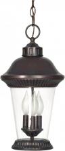 Nuvo 60/968 - Clarion - 3 Light - 17" - Hanging Lantern - w/ Clear Seed Glass