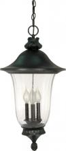 Nuvo 60/982 - Parisian - 3 Light - 24" - Hanging Lantern - with Fluted Seed Glass