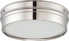 Nuvo 62/523 - Ben - LED Flush Fixture with Satin White Glass